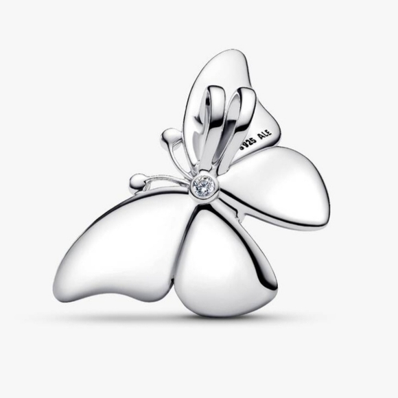 Rare 925 Sterling Silver Pandora Butterfly Pendant/Charm - Picture 2 of 8